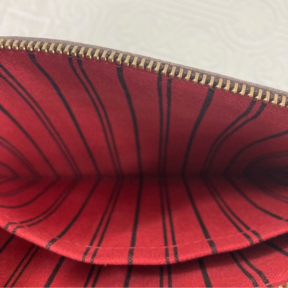 Louis Vuitton Damier Ebene Neverfull MM GM Ponchette - Picture 8 of 12